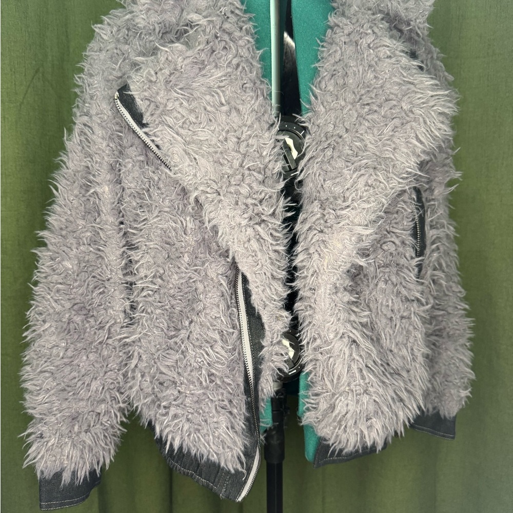 Women's Fuzzy Lavender Jacket